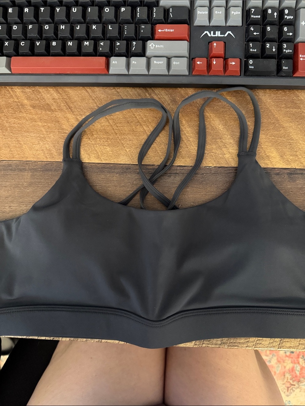 Gray Strappy Bralette - Women Intimates
